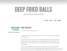 Tablet Screenshot of deepfriedballs.wordpress.com