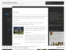 Tablet Screenshot of mdizzledoo.wordpress.com
