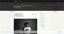 Desktop Screenshot of mayhemsf.wordpress.com