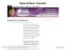 Tablet Screenshot of projectlearn.wordpress.com