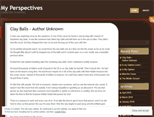 Tablet Screenshot of myprespectives.wordpress.com