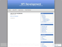 Tablet Screenshot of hfidevelopment.wordpress.com