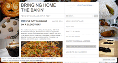 Desktop Screenshot of bringinghomethebakin.wordpress.com