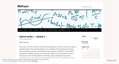 Desktop Screenshot of mathque.wordpress.com