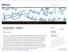 Tablet Screenshot of mathque.wordpress.com