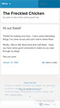 Mobile Screenshot of freckledchicken.wordpress.com