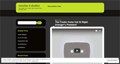Desktop Screenshot of movies4dudies.wordpress.com
