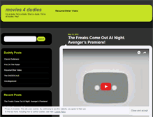 Tablet Screenshot of movies4dudies.wordpress.com