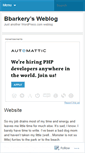 Mobile Screenshot of bbarkery.wordpress.com