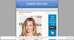 Desktop Screenshot of elisabethmossnude.wordpress.com