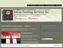 Tablet Screenshot of italianpaintingservices.wordpress.com