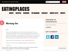 Tablet Screenshot of eatingplaces.wordpress.com