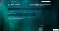 Desktop Screenshot of dailytoasters.wordpress.com