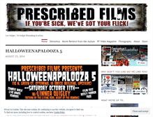 Tablet Screenshot of prescribedfilms.wordpress.com