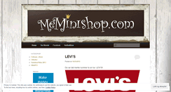 Desktop Screenshot of meminishop.wordpress.com