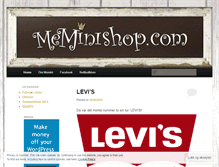 Tablet Screenshot of meminishop.wordpress.com