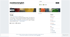 Desktop Screenshot of msdotsonenglish.wordpress.com