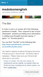 Mobile Screenshot of msdotsonenglish.wordpress.com