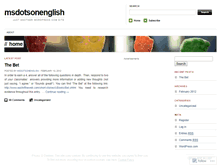 Tablet Screenshot of msdotsonenglish.wordpress.com