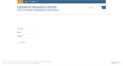 Desktop Screenshot of lifespanmodifications.wordpress.com