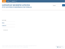 Tablet Screenshot of lifespanmodifications.wordpress.com