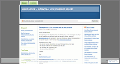 Desktop Screenshot of jolisjeux.wordpress.com