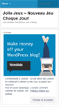 Mobile Screenshot of jolisjeux.wordpress.com