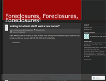 Tablet Screenshot of foreclosuresreoanddistressedproperties.wordpress.com