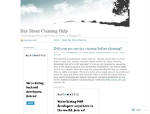 Tablet Screenshot of bayshoreclean.wordpress.com