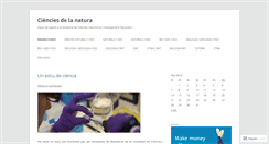 Desktop Screenshot of cienciesdelanatura.wordpress.com