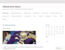 Tablet Screenshot of cienciesdelanatura.wordpress.com