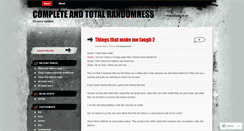 Desktop Screenshot of completeandtotalrandomness.wordpress.com