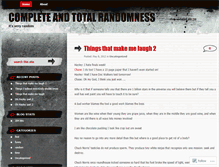 Tablet Screenshot of completeandtotalrandomness.wordpress.com