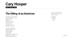 Desktop Screenshot of caryhooper.wordpress.com