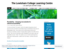 Tablet Screenshot of livelearninglewishamcollege.wordpress.com