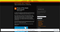 Desktop Screenshot of nothingbutrants.wordpress.com