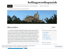 Tablet Screenshot of hollingsworthspanish.wordpress.com