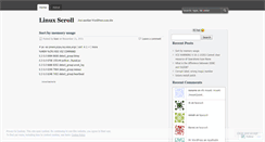 Desktop Screenshot of linuxscroll.wordpress.com