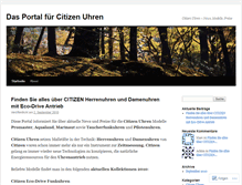 Tablet Screenshot of citizenuhren24.wordpress.com