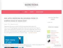 Tablet Screenshot of marketronia.wordpress.com