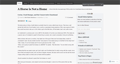 Desktop Screenshot of ahorseisnotahome.wordpress.com