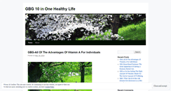 Desktop Screenshot of gbg10inonehealthylife.wordpress.com