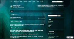 Desktop Screenshot of ccdanger.wordpress.com