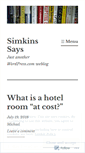 Mobile Screenshot of michaelsimkins.wordpress.com