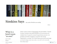 Tablet Screenshot of michaelsimkins.wordpress.com