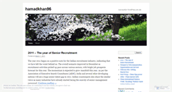 Desktop Screenshot of hamadkhan96.wordpress.com