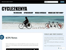 Tablet Screenshot of cycle2kenya.wordpress.com