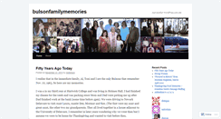 Desktop Screenshot of bulsonfamilymemories.wordpress.com