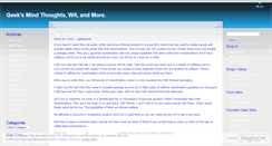 Desktop Screenshot of geeksmind.wordpress.com