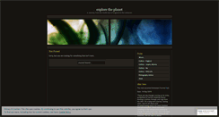 Desktop Screenshot of exploretheplanet.wordpress.com